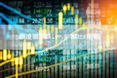 泰凌微下跌5.09%，报32.6元/股