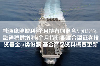 融通稳健增利6个月持有期混合A (013985): 融通稳健增利6个月持有期混合型证券投资基金(A类份额)基金产品资料概要更新