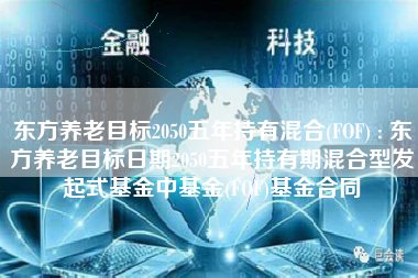 东方养老目标2050五年持有混合(FOF) : 东方养老目标日期2050五年持有期混合型发起式基金中基金(FOF)基金合同