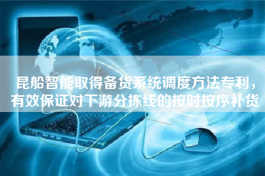 昆船智能取得备货系统调度方法专利，有效保证对下游分拣线的按时按序补货