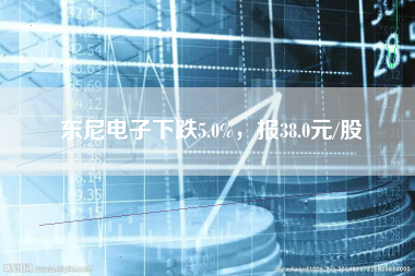 东尼电子下跌5.0%，报38.0元/股