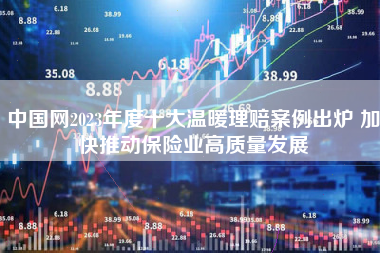 中国网2023年度十大温暖理赔案例出炉 加快推动保险业高质量发展